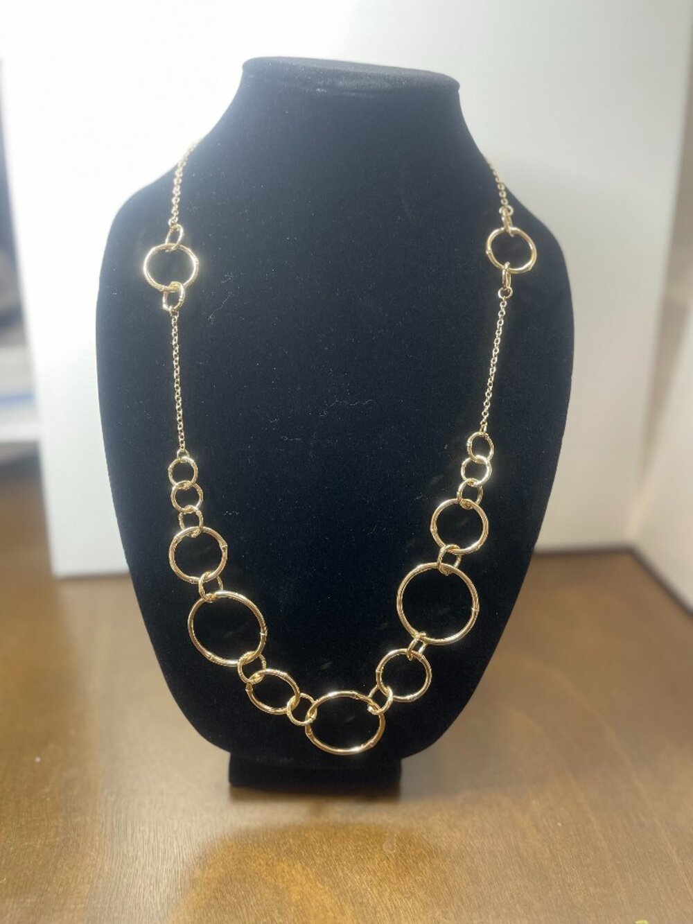 Gold Rings Statement Necklace